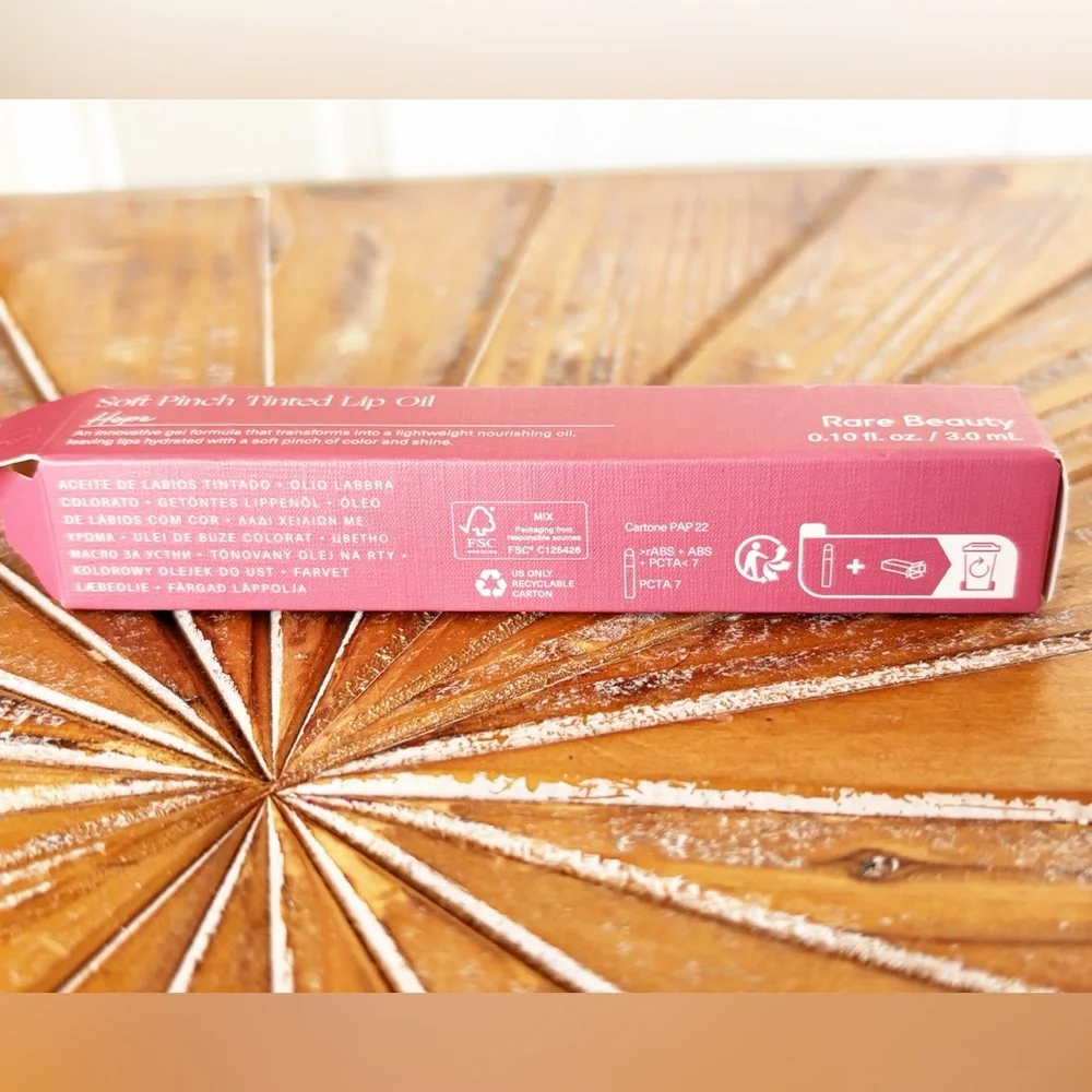 NWT Rare Beauty Soft Pinch Tinted Lip Oil - Pink - Picture 4 of 6